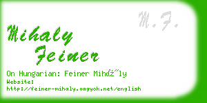 mihaly feiner business card